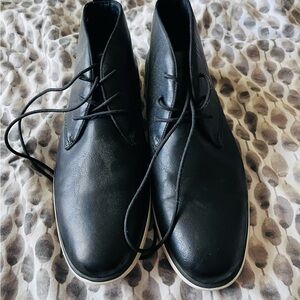 Classic Black Leather Men's Boots